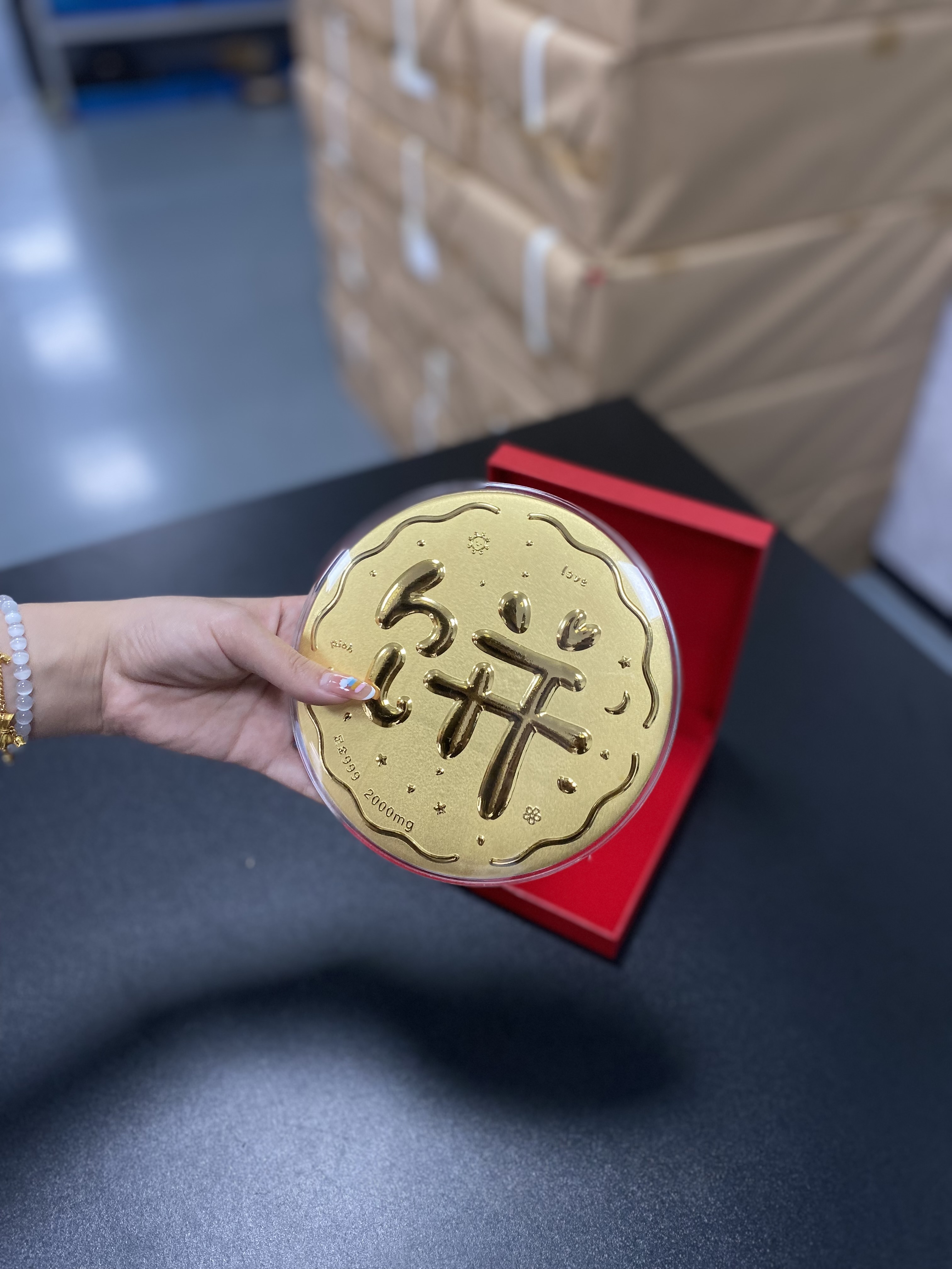 2000mg 黃金大餅15cm直徑圓幣金章